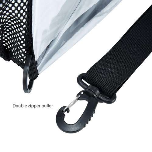 Clear Sling Bag – Transparent Crossbody Backpack, Concert Approved See Through Bag for Men with One Strap, Perfect Plastic Bag for Security Check-in