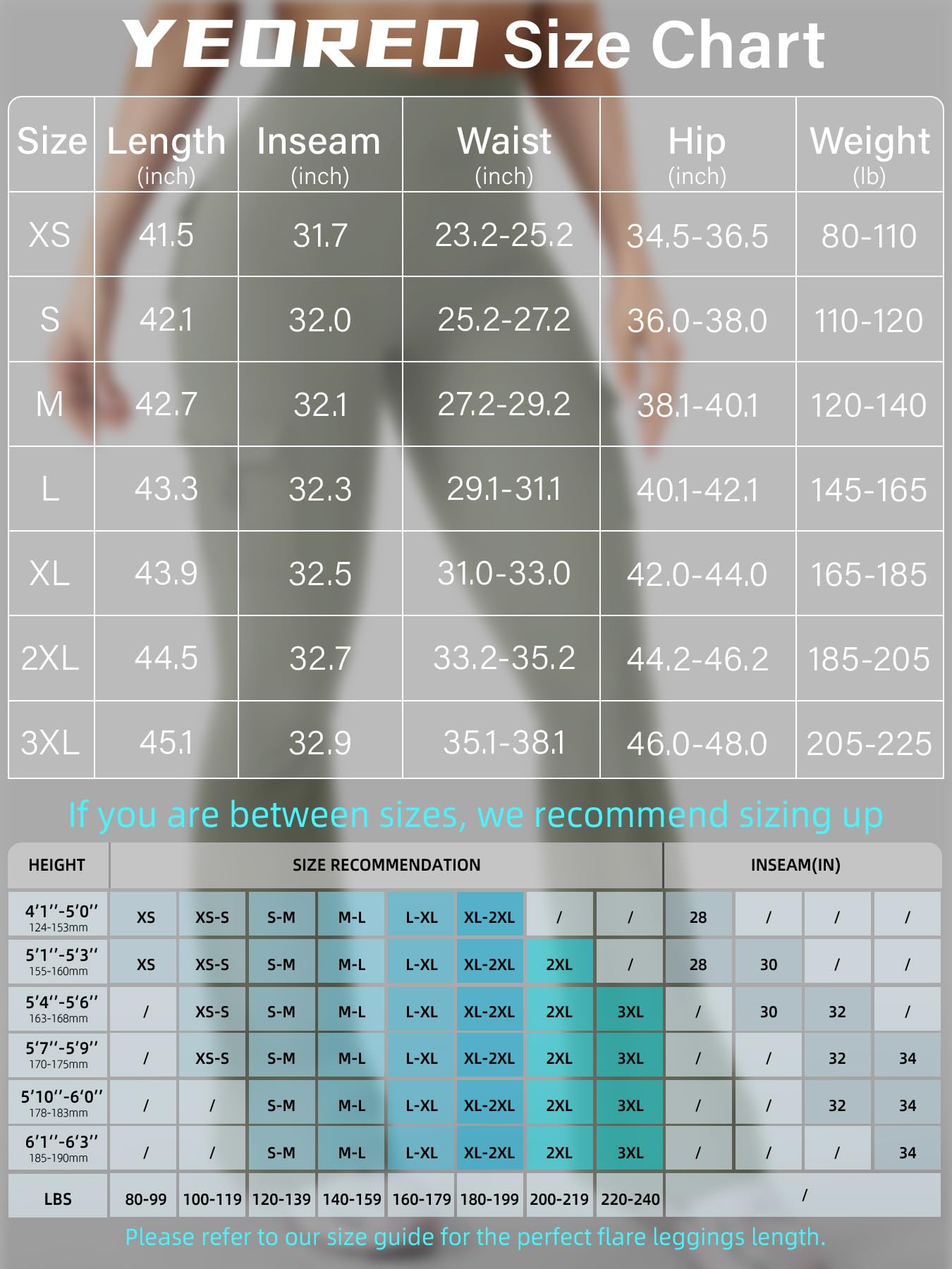 YEOREO CoreFlex Women Workout Flare Leggings with Pockets Hidden Scrunch High Waisted Cargo Gym Yoga Leggings Light Army Green XS