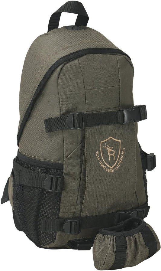 TOURBON Hunting Backpack with Rifle Holder, Small Outdoor Day Pack for Hunting Accessories Fishing Hiking Camping (Green)