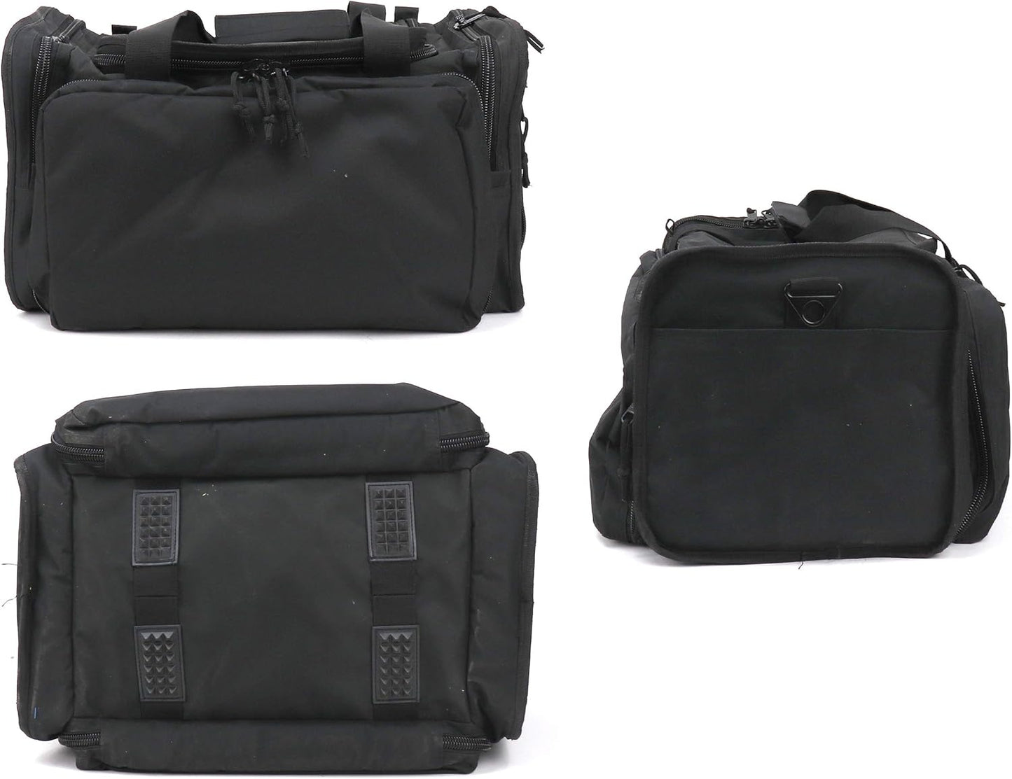 Tactical Range Bag with Removable Pistol Pouches - Duffle for Ammo, Shooting & Hunting