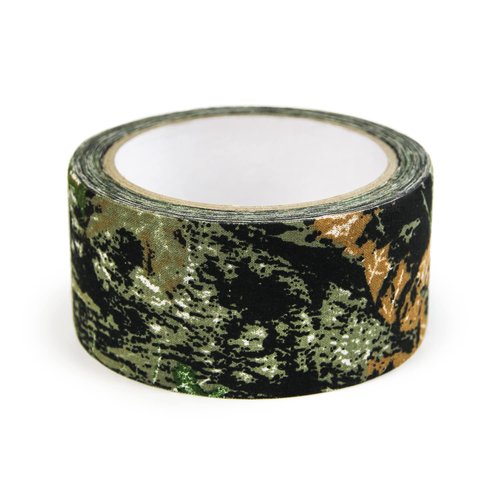 Volein 1 Roll Camo Tape No Residue,Camouflage Duct Stealth Tape,Waterproof Camo Cloth Tape 1.97"×32.8ft for Outdoor Hunting Camping(Maple Leaf Camo)