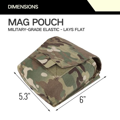 Tactical Molle Magazine Pouch 5.56 7.62 Multi-Use Mag Pouches Hunting Cummerbund Accessories Dump Pouch GP Storage Bag for Duty Belt Vest