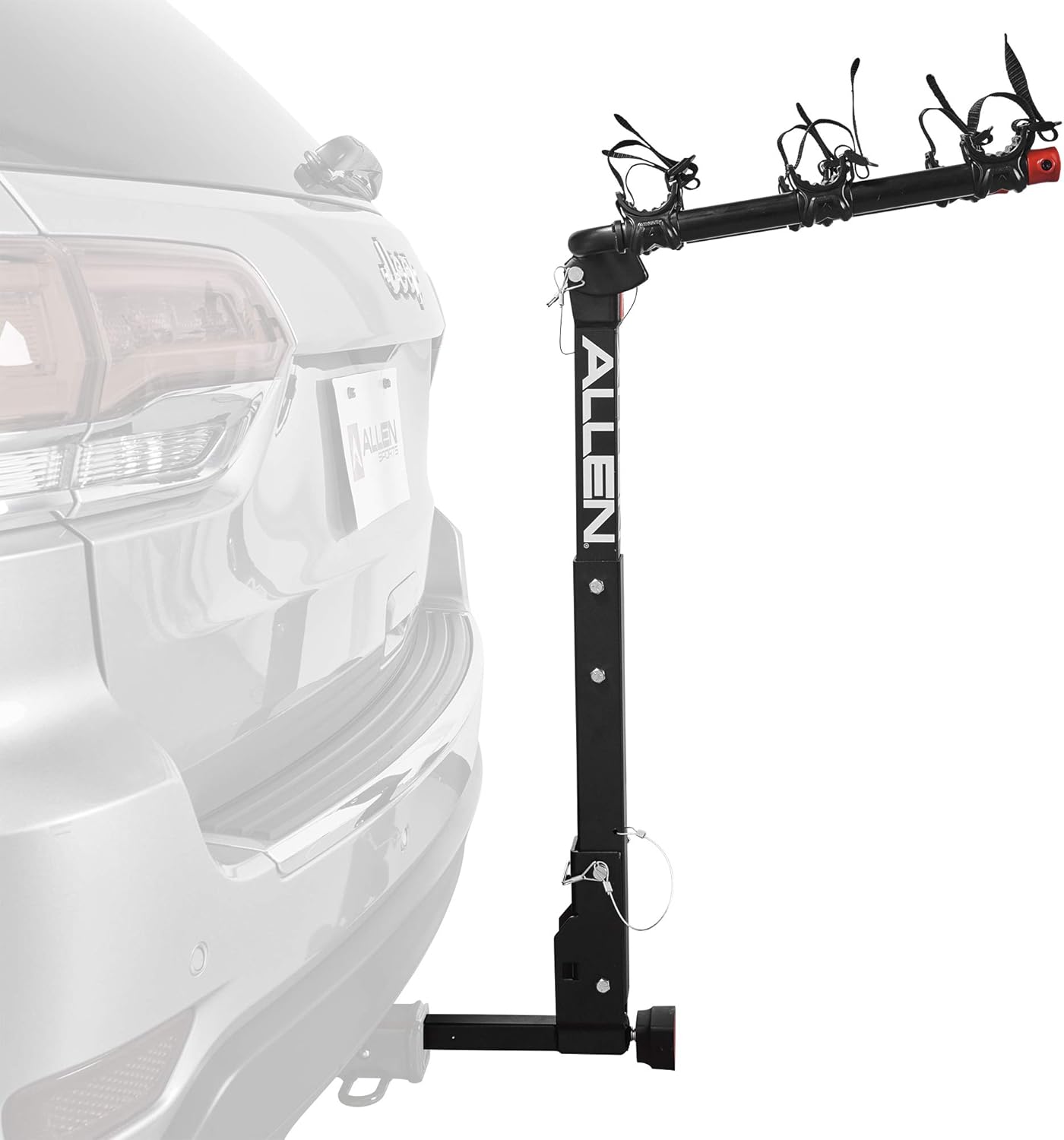 3-Bike Hitch Rack for 1.25" & 2" Hitches - Allen Sports Durable Bike Carrier