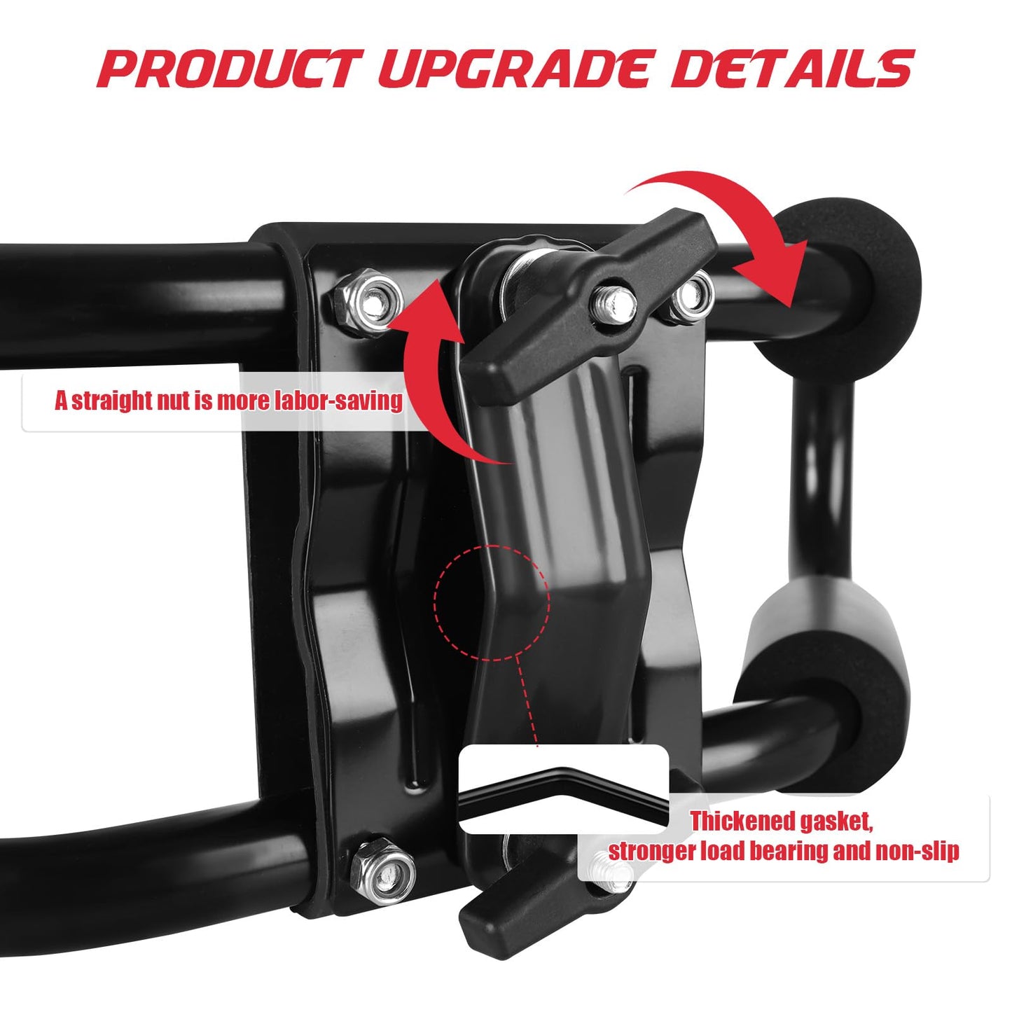 FORWODE Heavy Duty Kayak Roof Rack, 2 Pair J-Bar Kayak Rack with 4 Ratchet Tie, 4 S-Hook Ratchet Straps, 4 Anchor Belts for Kayak Canoe Boat Surf Ski on SUV Car Truck Crossbar