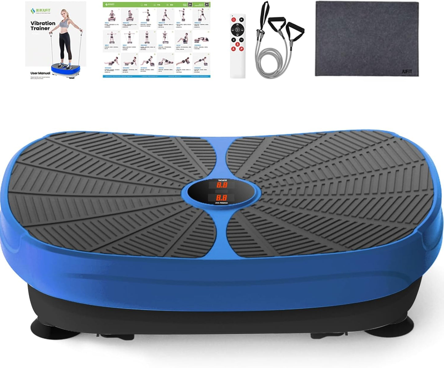 Fitness Vibration Plate Exercise Equipment Whole Body Shape Exercise Machine Vibration Platform Fit Massage Workout Trainer,Max User Weight 330lbs
