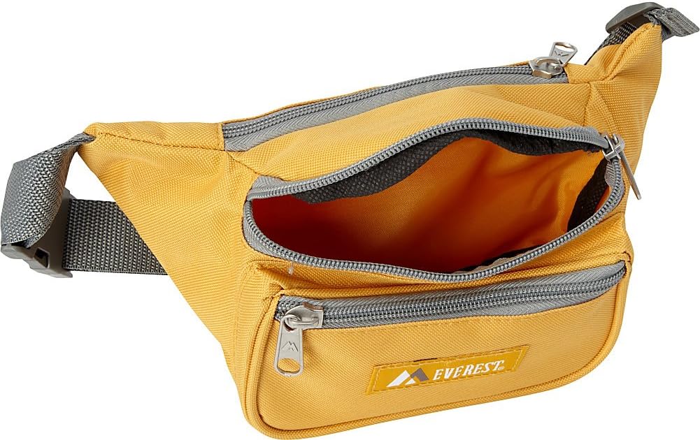 Everest Signature Orange Waist Pack - Standard Size for Travel & Outdoor Use