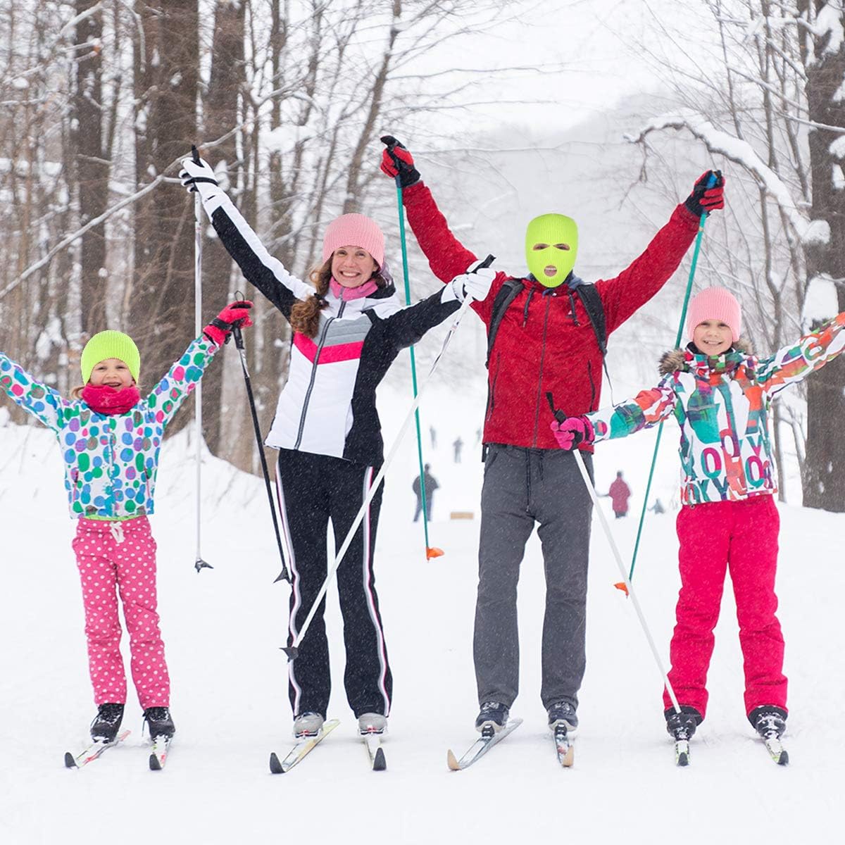 3-Hole Full Face Mask | Knitted Winter Balaclava Cap for Outdoor Sports