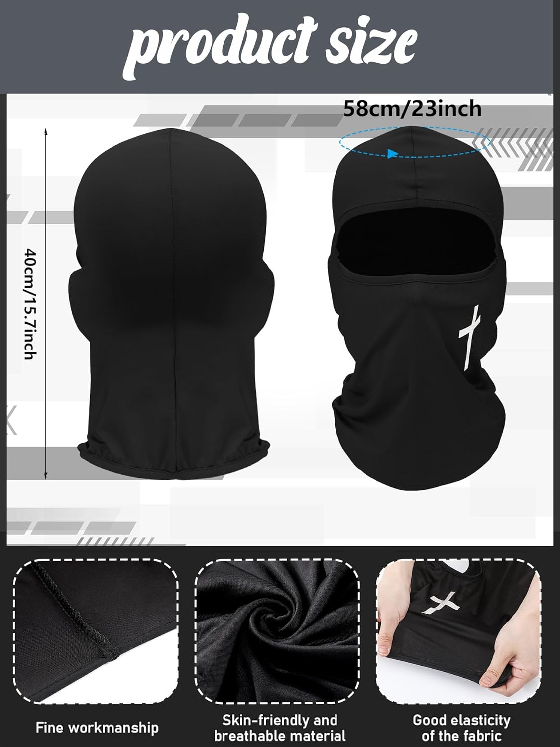 6 Pcs UV Protection Ski Mask Balaclava | Summer Full Face Cover for Men & Women