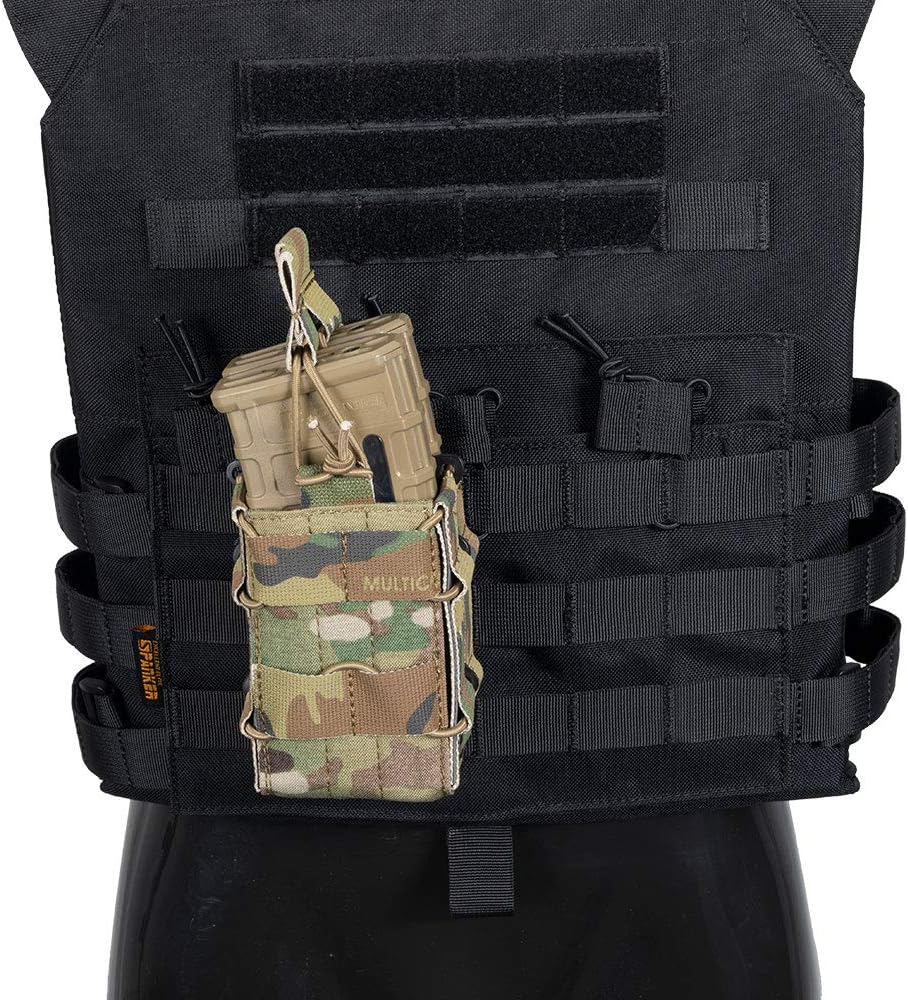 EXCELLENT ELITE SPANKER Tactical Molle Single/Double Open-Top Mag Pouch for M4 M14 M16 AR15 G36 Magazine