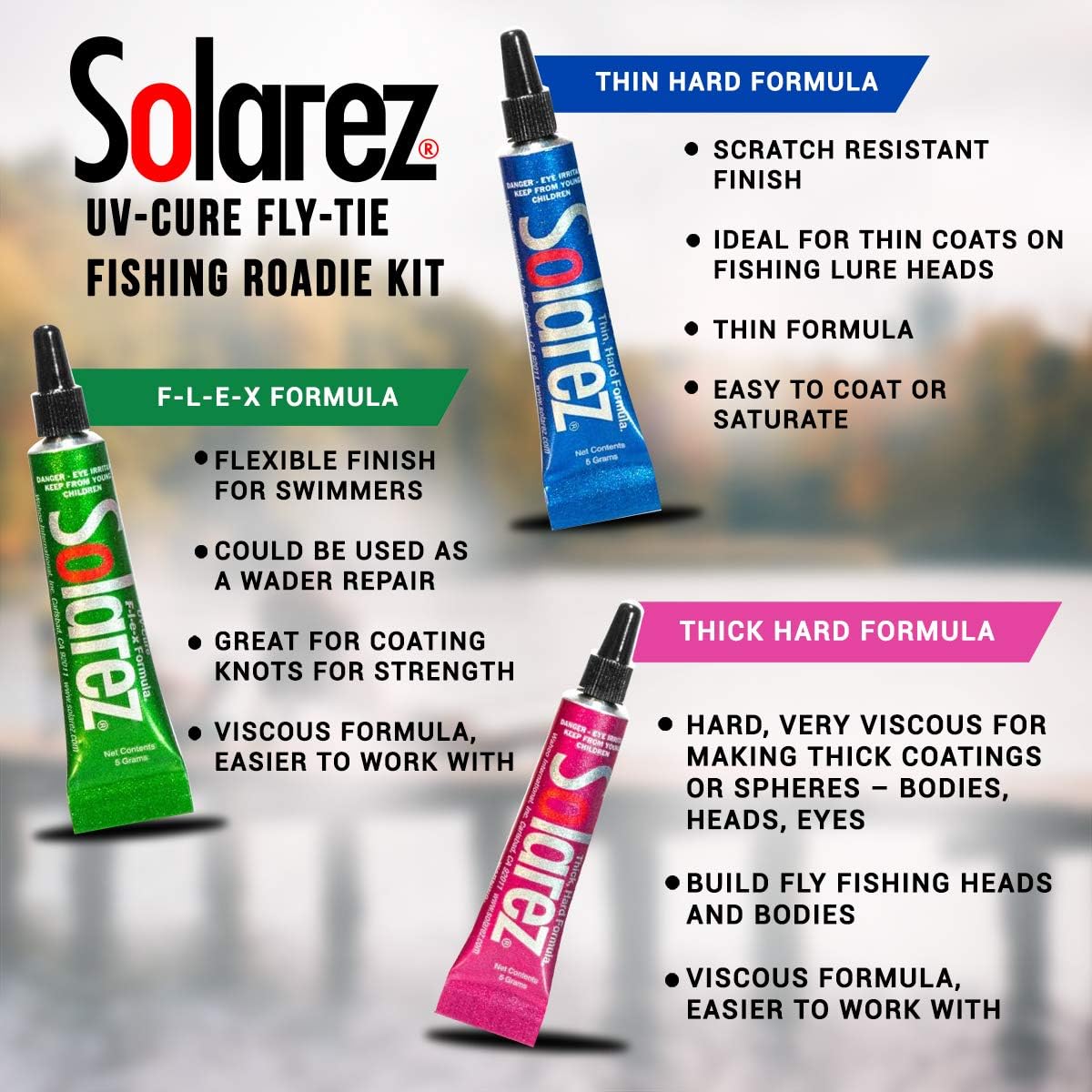 SOLAREZ Artisan Epoxy Resin Kit - Clear, UV-Resistant, 16 oz for Crafts & Repairs