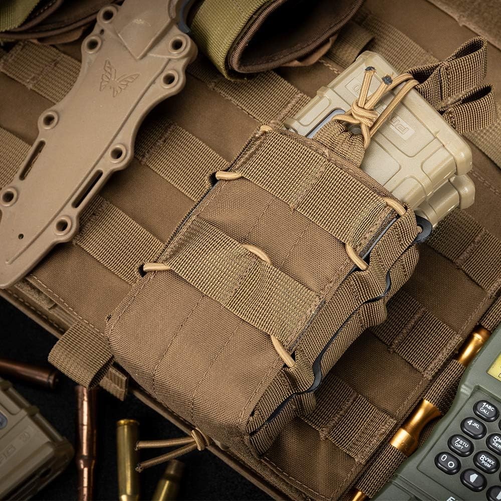 EXCELLENT ELITE SPANKER Tactical Molle Single/Double Open-Top Mag Pouch for M4 M14 M16 AR15 G36 Magazine