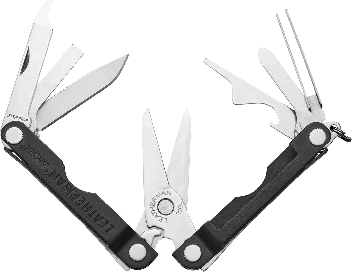 LEATHERMAN, Micra, Keychain Multi-tool with Grooming Tools, Mini Pocketknife for Everyday Carry (EDC), Hobbies & Outdoors, Built in the USA, Stainless Steel
