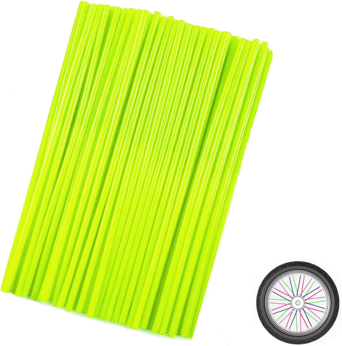 72Pcs Universal Spoke Skins Cover - Ovelur Wheel Spoke Wraps Skins Pipe Trim Decoration Protector For Motorcycle Dirt Bike Yamaha Harley Suzuki(Pink)