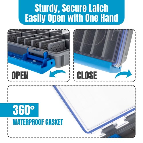 Reaction Tackle UltraSeal Water Resistant Tackle Trays- 3600 2-Pack