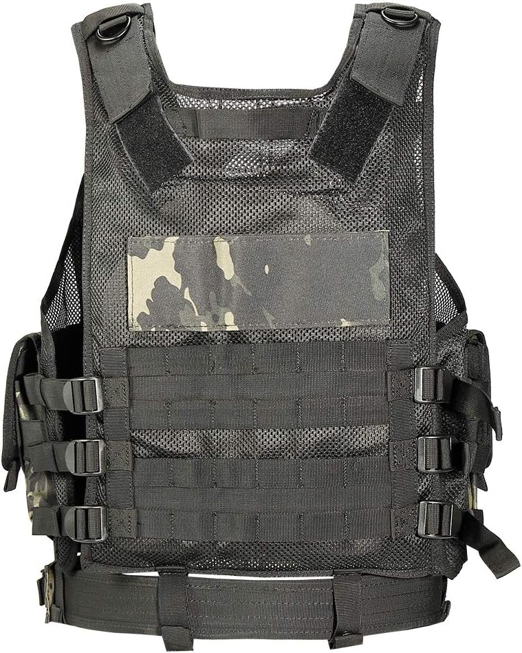 vAv YAKEDA Tactical Vest Outdoor Ultra-Light Breathable Training Airsoft Vest Adjustable for Adults