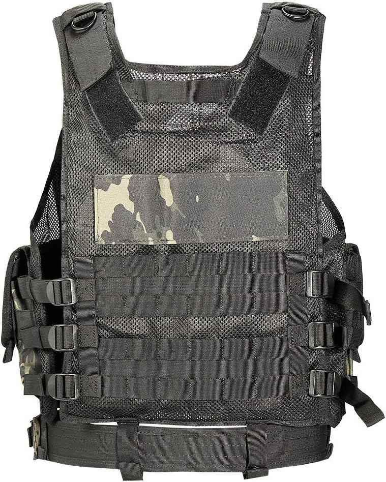YAKEDA Tactical Vest for Adults - Ultra-Light, Breathable Airsoft Training Gear