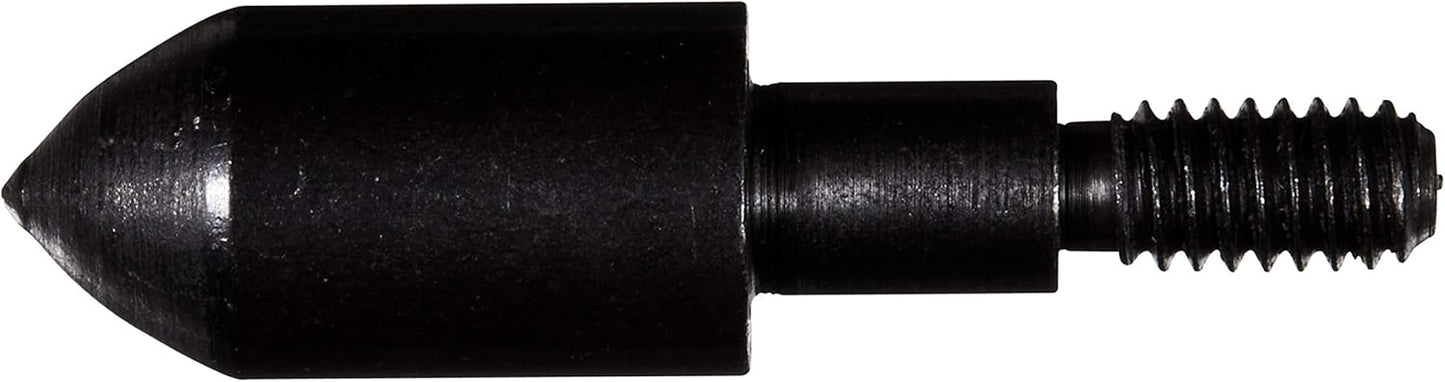 Allen Company Archery Bullet Points - Soft Arrow Tips for Target Practice - Screw-On Design - Reduces Wear and Tear on Targets - Multiple Sizes/Grain - 12-Pack - Black