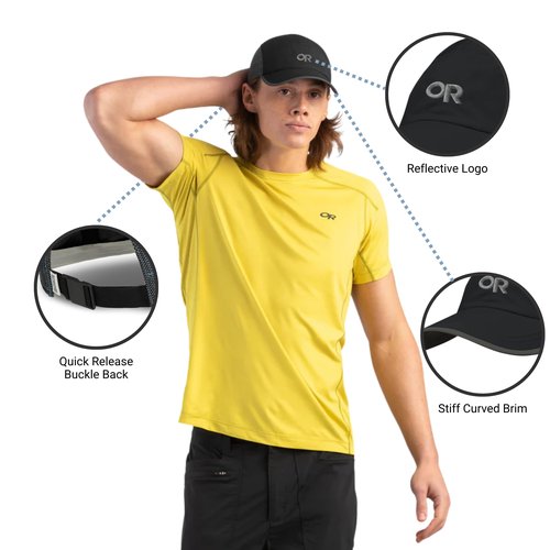 Outdoor Research Swift Cap – UPF 40+, Lightweight, Breathable, Quick-Dry, Spice Reflective, One Size