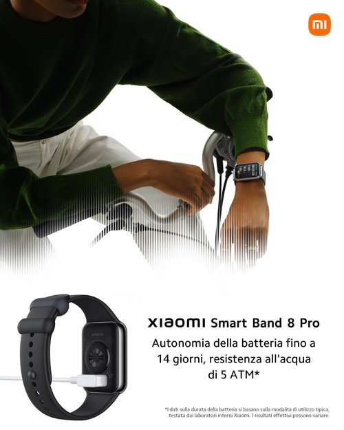 Xiaomi Smart Band 8 Pro Fitness Tracker, 1.74" AMOLED Display, Up to 20 Days Battery, 5ATM, Sleep and Heart Rate Monitoring, 150+ Training Modes, Pedometer, Black