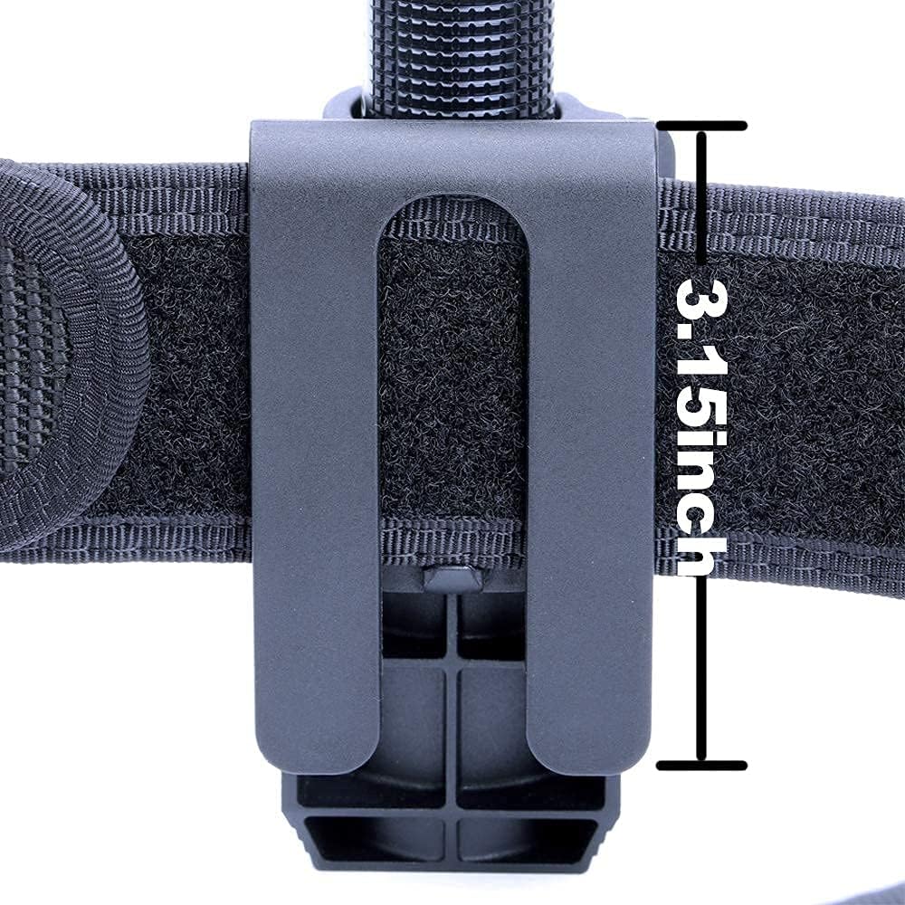 Nextorch V5 Tactical Flashlight Holster with Lever Side Lock System Only for 1"-1.25" Diameter Flashlight （Holster Head Diameter 0.78"-1.18" Bottom Diameter 1.18")