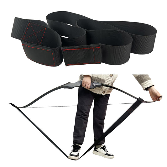 - QI HUO JU - Archery Recurve Bow Stringer Tool, Long Bow Stringer to Install Bow String Easily - Ideal Bow Stringers for Recurve Bow, Traditional, and Longbows Accessories (Black)