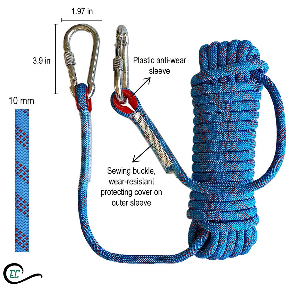 Grappling Hook with Rope 32ft. Set. 4-Claw Folding Durable Stainless Steel Compact Perfect for Outdoor Survival, Retrieval, Camping, Hiking, Tree Mountain, and Climbing