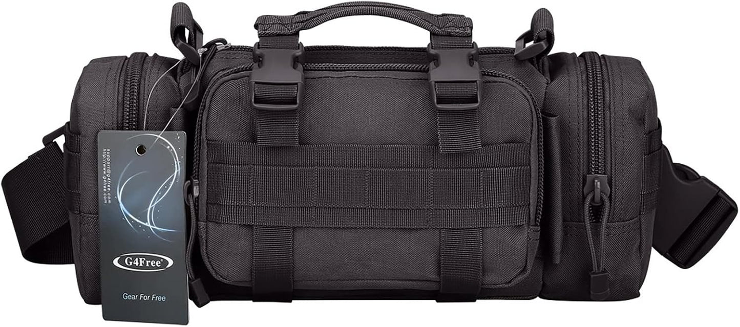 Tactical Waist Pack - G4Free Small Fanny Sling Bag with Hand Carry Handle