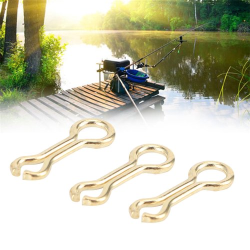 ZLXHDL 300PCS Brass Sinker Eyes for Lead Weight Mold, Fishing Sinker Eyes Eyelets, Carp Fishing Wire Eyes Sinker Screw Guides Loops Tackle Accessory(S)
