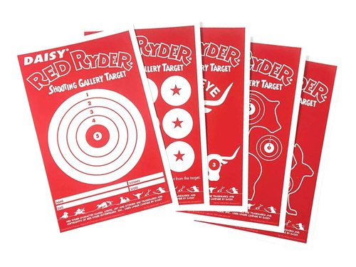 Daisy 515 Ground Shoot .177 Steel BB's & *Daisy Red Ryder 993165-312 Paper Targets 25 ct targets