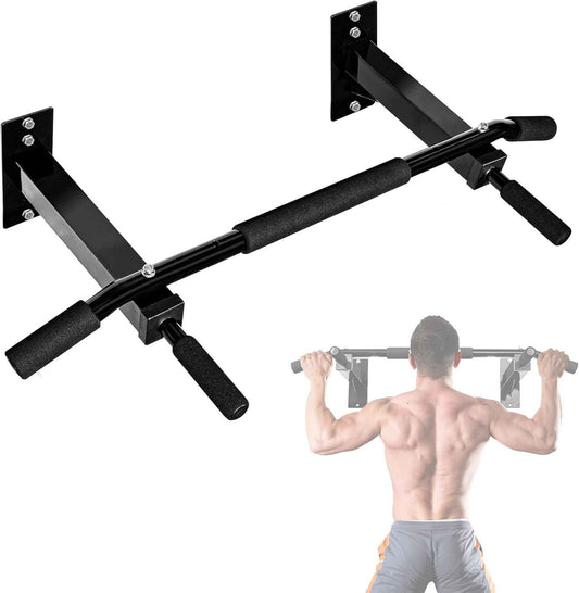 Wall Mounted Pull Up Bar - Multifunctional Home Gym Strength Training Equipment