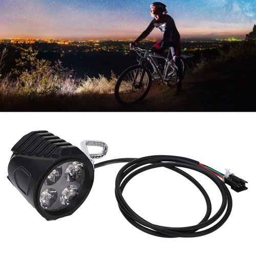 RiToEasysports Electric Scooter Front Light, 10 Inch Front Light 12‑72V 2 in 1 Electric Horn Headlight for Cycling Accessories