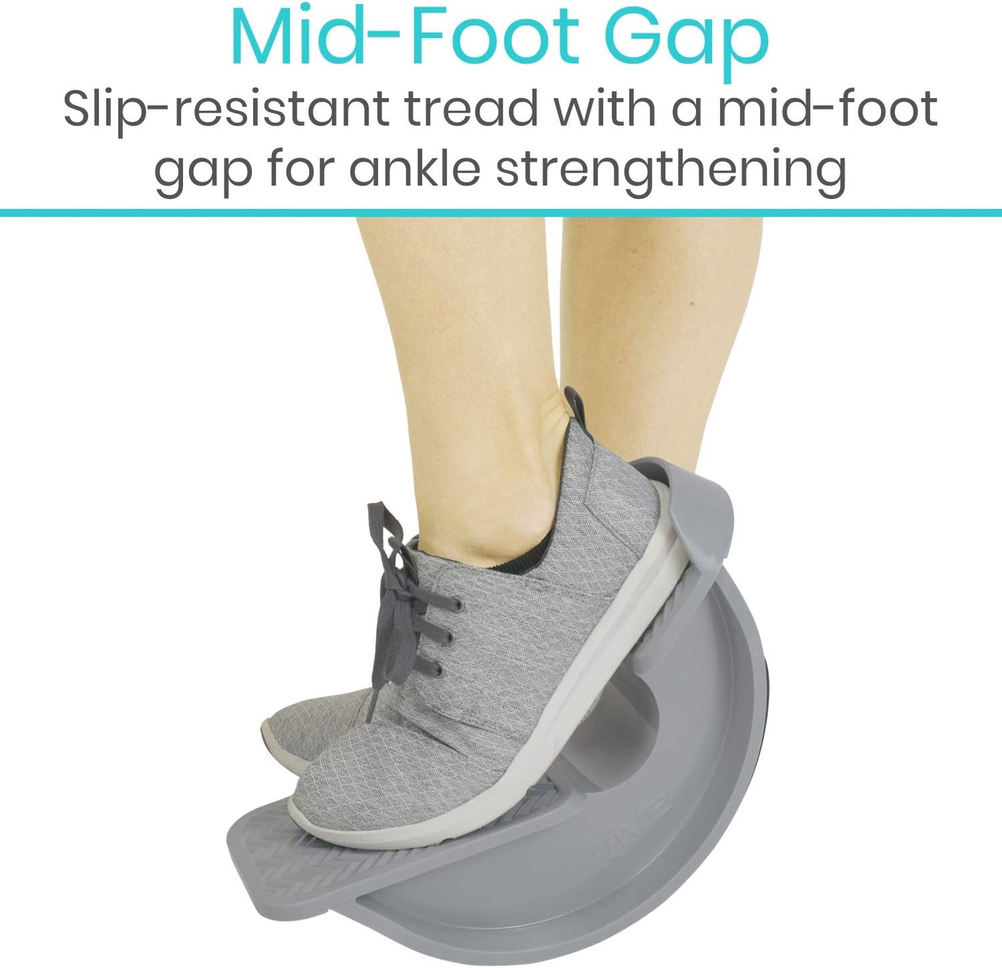 Vive Foot Rocker - Calf Stretcher for Achilles Tendinitis, Heel, Feet, Shin Splint, Plantar Fasciitis Pain Relief - Stretches Strained Leg Muscle - Ankle Wedge Stretch Improves Flexibility