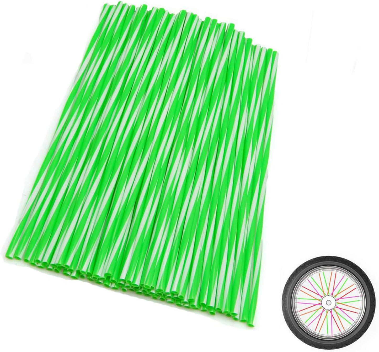 72Pcs Universal Spoke Skins Cover - Ovelur Wheel Spoke Wraps Skins Pipe Trim Decoration Protector For Motorcycle Dirt Bike Yamaha Harley Suzuki(Pink)