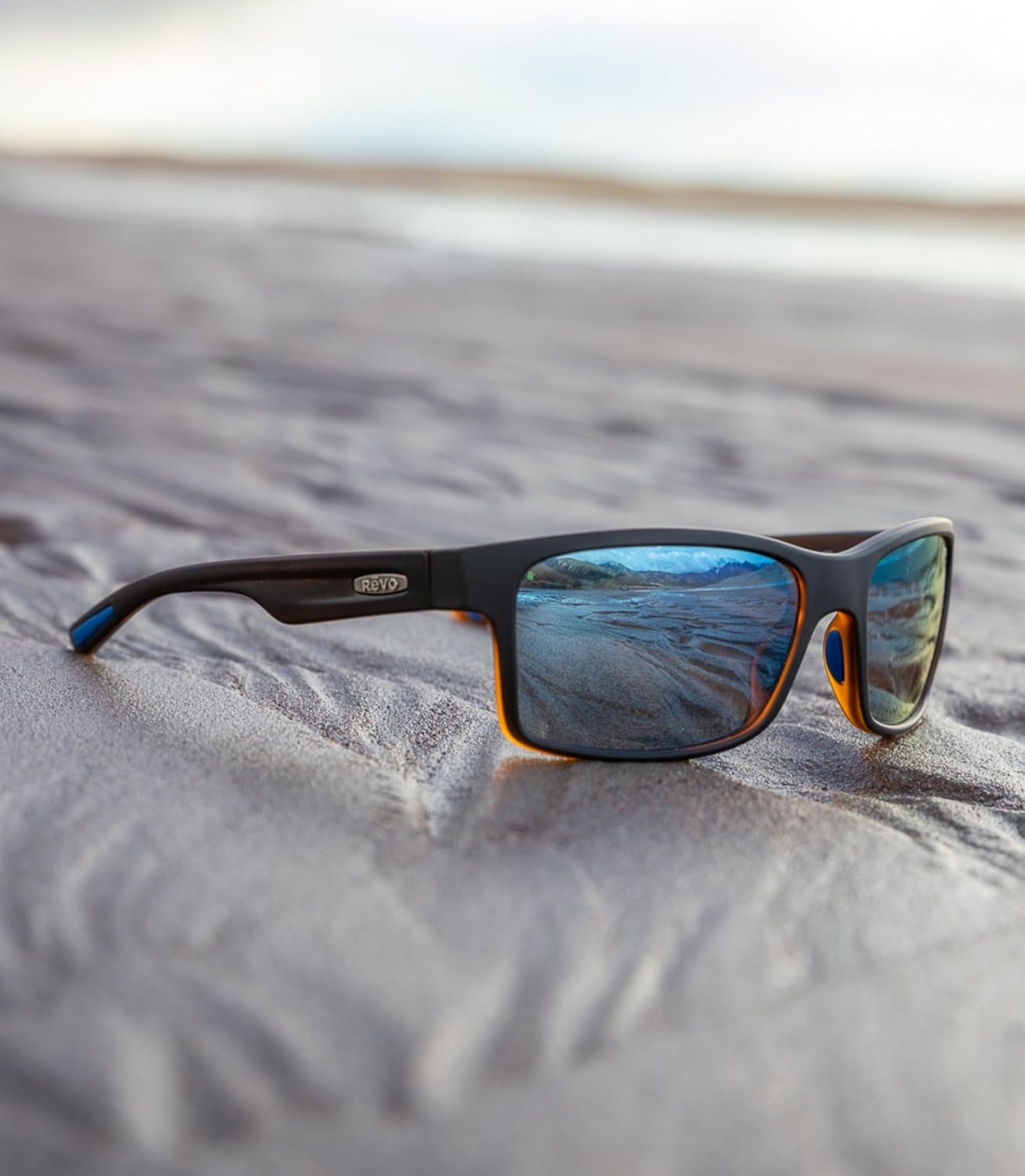 Revo Sunglasses Crawler: Polarized Lens with Performance Rectangle Wrap Frame