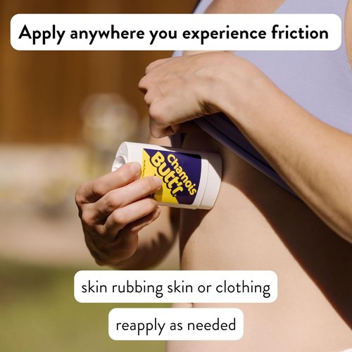 Chamois Butt'r Anti-Chafing Stick - 2.5 oz Clear Formula for Comfort & Protection