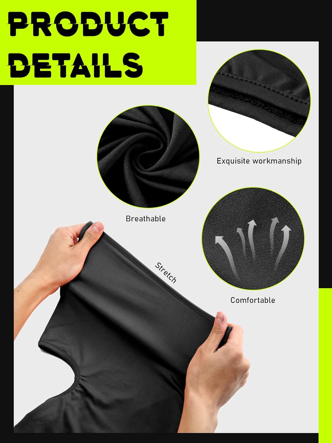 6 Pcs UV Protection Ski Mask Balaclava | Summer Full Face Cover for Men & Women