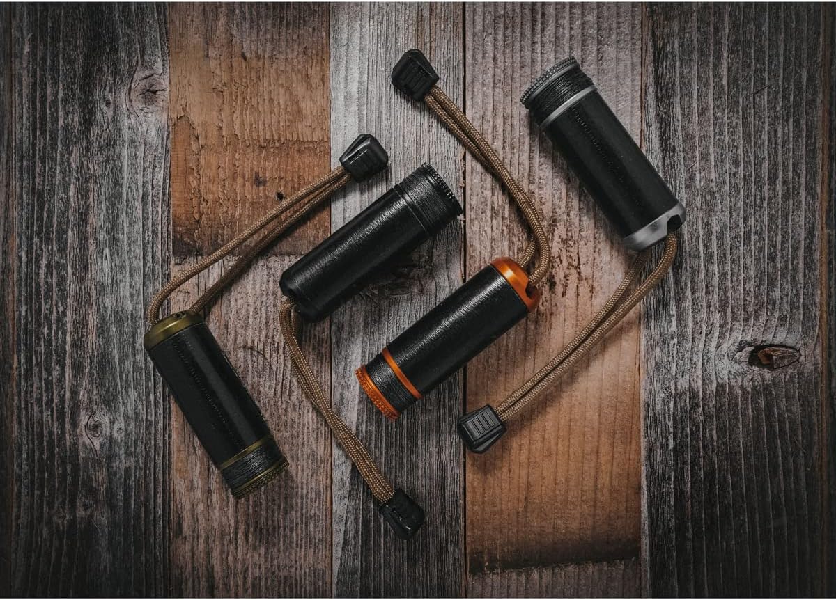 Exotac ripSPOOL Lightweight Bushcraft and Survival Complete Field Repair Kit and FireCord Lanyard for First Aid, Fire-Starting, Tool Creation, Fishing, and Navigation Tasks, Made in The USA