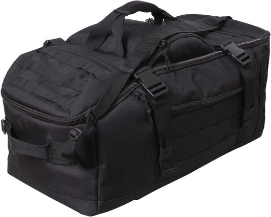 Rothco 3-in-1 Black Convertible Mission Bag | Tactical Backpack & Shoulder Bag