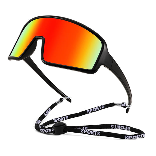 FEISEDY Men Women Cycling Sports Sunglasses Fishing Running Trekking Baseball 80s 90s Shield Sunglasses B2962