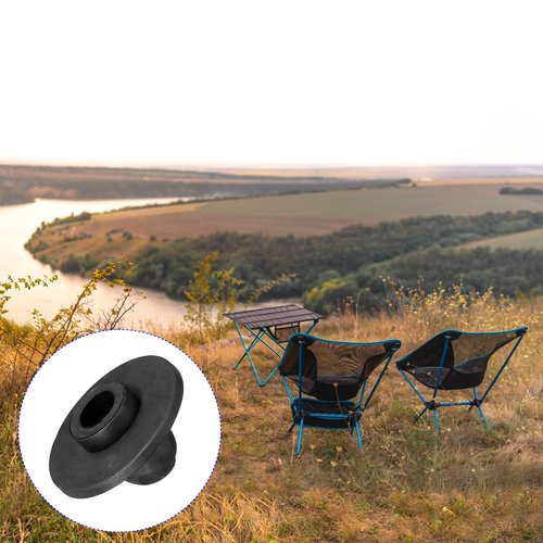 M METERXITY 4 Pack Camping Chair Foot - Non-Slip Stool Feet Replacement, Apply to Camping/Fishing/Picnic (13mm Tubing Dia)