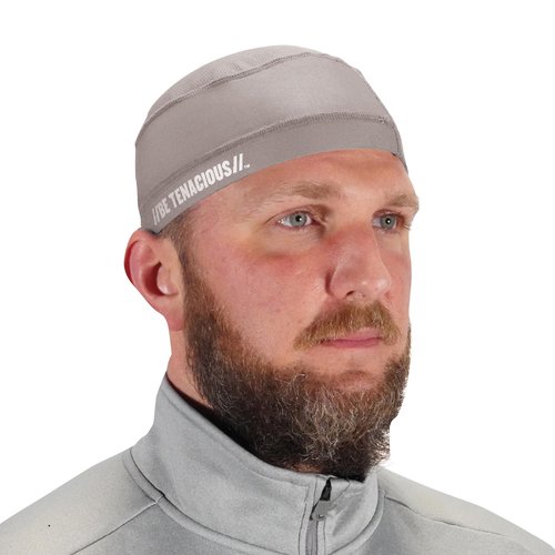 Ergodyne Cooling Skull Cap-Performance Knit, Gray, One Size