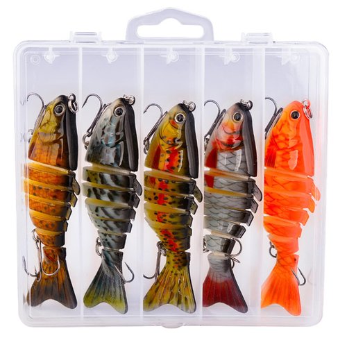 Bionic Swimming Lure, Fishing Lures for Freshwater & Saltwater -Swimbait Fishing Lures for Bass/Trout Glide Bait Fish, 3D Bionic Swimming Bait Swims Like a Real Injured Fish