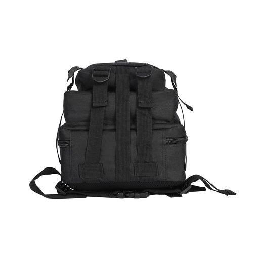 Lawaia Small Tactical Backpack Military Survival Molle Army Go Bag Hunting Gym Rucking Hiking Camping Motorcycle Rucksack With Weights for Men and Women 30L (Black)