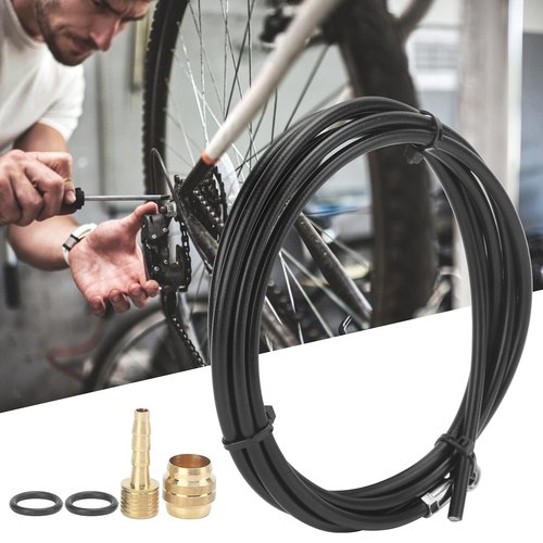 Plplaaoo 2M Hydraulic Disc Brake Hose for MAGURA MT4/MT4E/MT5 – Bicycle Brake Oil Tube with Connection Insert & Olive Connector, Durable Rubber Bike Brake Line for Road and Mountain Bikes