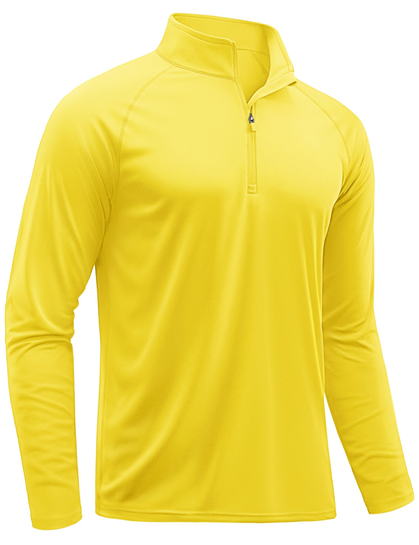 TACVASEN Swim Shirts for Men Rash Guard Sun Shirt Long Sleeve Dry Fit Mens Sun Protection Cooling Athletic UV T-Shirts Outdoor Yellow XXL
