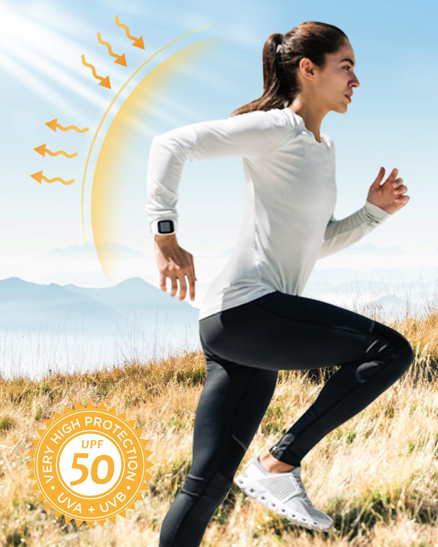 isnowood Swim Shirts for Women, UPF 50+ UV Sun Protection Long Sleeve Shirt, Lightweight Quick Dry Workout Hiking Running Rash Guard Top Bud Green