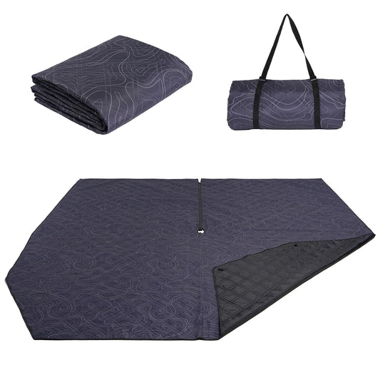 KingCamp Tent Footprint, Soft and Durable Tent Carpet Mat with Ultrasonic Seamless Padding and Waterproof Layer for Camping, Picnic, Beach & Outdoor Travel