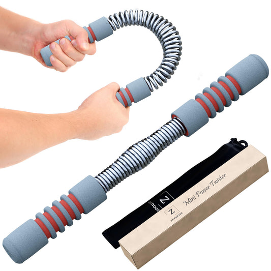 Zenooze Power Twister Bar 20KG, Chest Exerciser for Men, The Ultimate Upper Body Chest Workout Equipment Rip Stick for Your Chest, Shoulders, Forearms, Biceps & Arms Resorte para Hacer Ejercicio