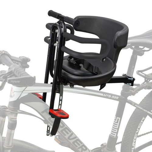 YouTeMei Baby Bike Seat Toddler Bike Seat for Adult Bike Bike Attachment for Toddlers 1-3 Front Mounted Child Bike Seat Kids Bike Seat Child Bike Seat Toddler Bike seat for Adult Bike