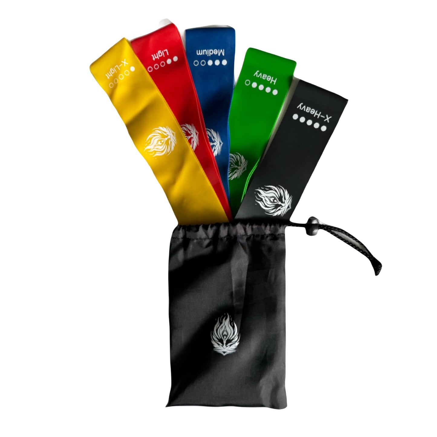 Generic EnduraBand Resistance Workout Bands for Exercise, Set of 5 with Portable Bag